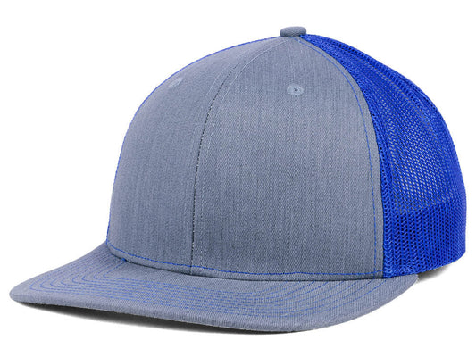Richardson 112 Trucker - Heather Gray/Royal Blue
