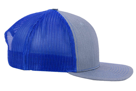 Richardson 112 Trucker - Heather Gray/Royal Blue