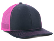 Richardson 112 Trucker - Charcoal/Neon Pink
