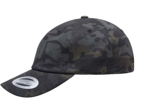 Flexfit Blank Dad Hat - Black/Multicam