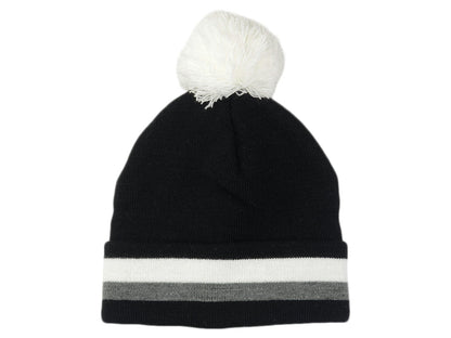 Headway Pom Knit - Black/White/Heather Gray