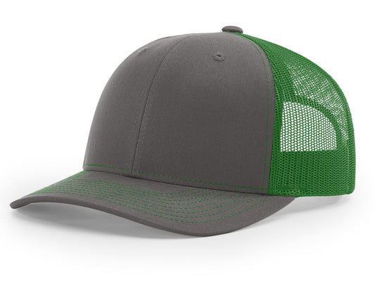 Richardson 112 Trucker - Charcoal/Kelly Green