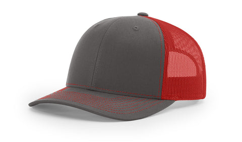 Richardson 112 Trucker - Charcoal/Red