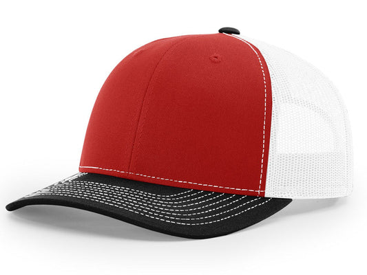 Richardson 112 Trucker - Red/White/Black