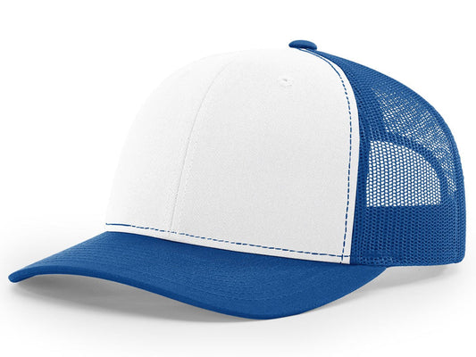 Richardson 112 Trucker - White/Royal Blue