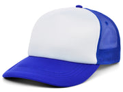 Crowns by Lids Screen Foam Trucker - White/Royal Blue