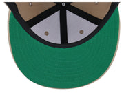 Crowns by Lids Full Court Fitted UV Cap - Khaki/Geen