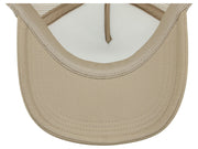 Crowns by Lids Basic Foam Trucker Cap - White/Khaki