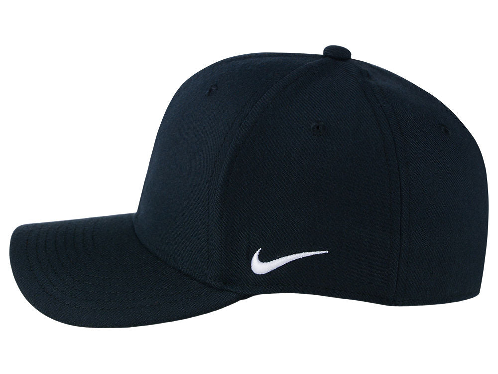 Black nike hat with gold swoosh hotsell