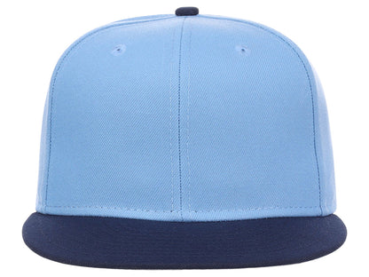 Crowns By Lids Full Court Fitted Cap - Sky Blue/Navy