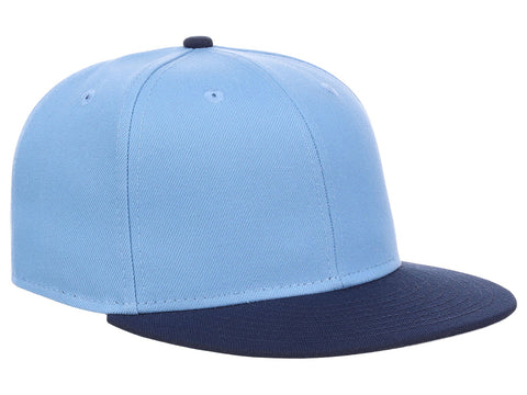 Crowns By Lids Full Court Fitted Cap - Sky Blue/Navy
