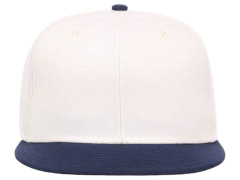 Crowns By Lids Full Court Fitted Cap - Ivory/Navy