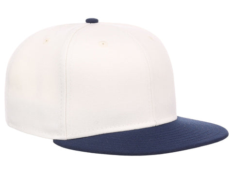 Crowns By Lids Full Court Fitted Cap - Ivory/Navy