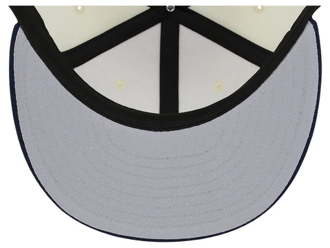 Crowns By Lids Full Court Fitted Cap - Ivory/Navy