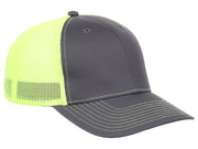 Crowns By Lids Slam Dunk Trucker Cap - Charcoal/Neon Yellow