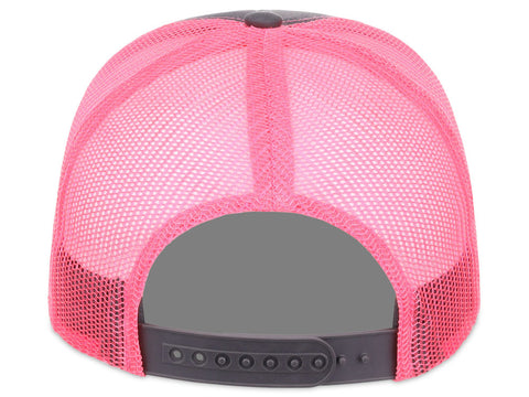 Crowns By Lids Slam Dunk Trucker Cap - Charcoal/Neon Pink